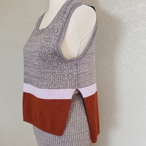 Free people knit set ribbed skirt and tank top - Picture 7 of 11